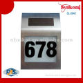 Replaceable solar led house number light